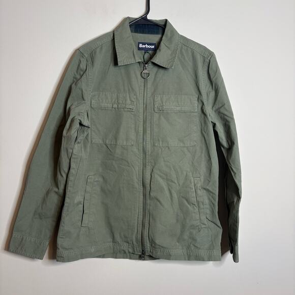 NWT Barbour Tollgate Overshirt Military Shirt Agave Green Size Small - Picture 5 of 8